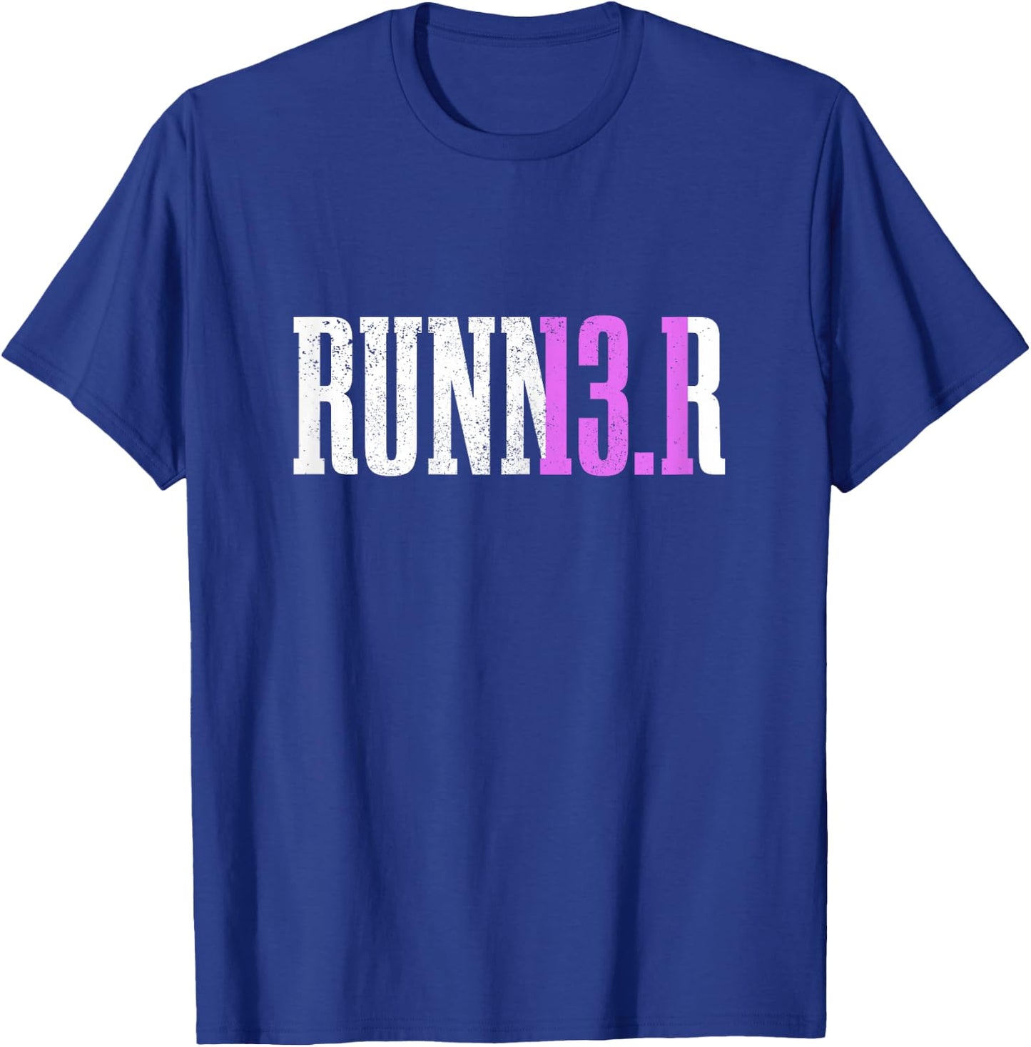 Half Marathon Runner Apparel Co. Women's Black 13.1 Miles Running T-Shirt - T-Shirt | Royal
