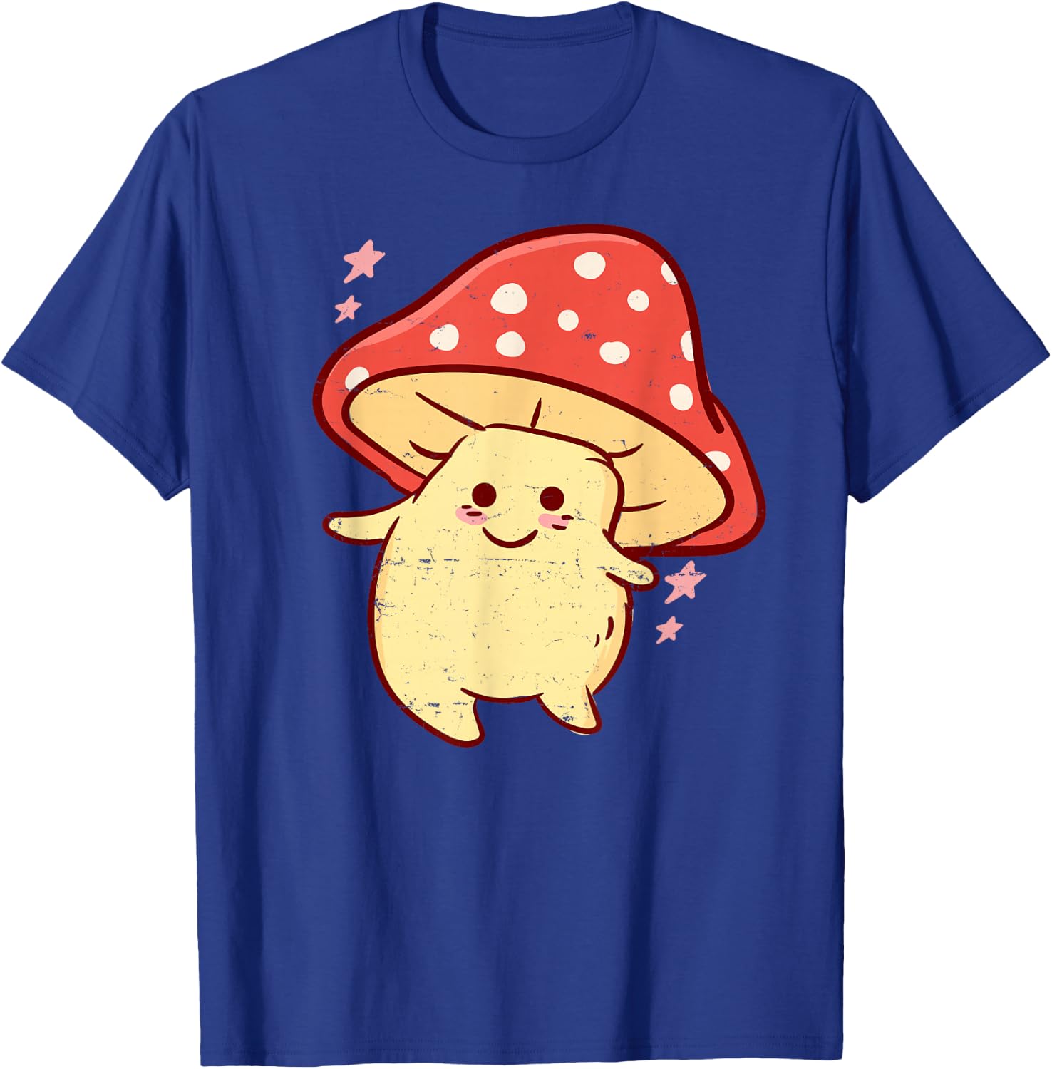 Cute Kawaii Anime - Mushroom - Fly Agaric Aesthetic Japanese T-Shirt - T-Shirt | Royal