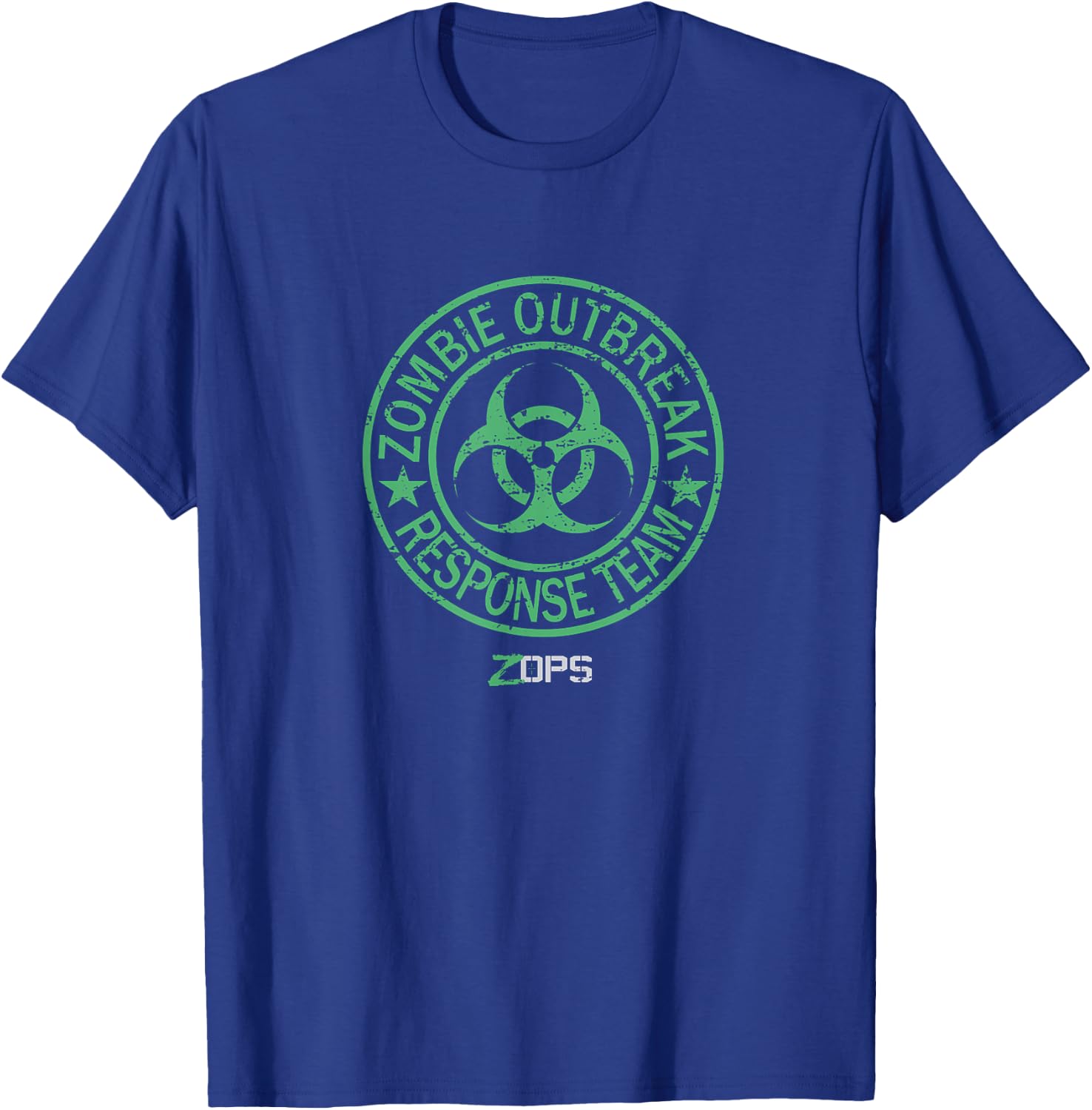 Official Z OPS Zombie Outbreak Response Team T-Shirt - T-Shirt | Royal