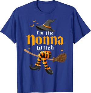 I’m The Nonna Witch Family Funny Halloween Costume T-Shirt - T-Shirt | Royal