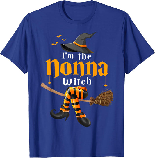 I’m The Nonna Witch Family Funny Halloween Costume T-Shirt - T-Shirt | Royal