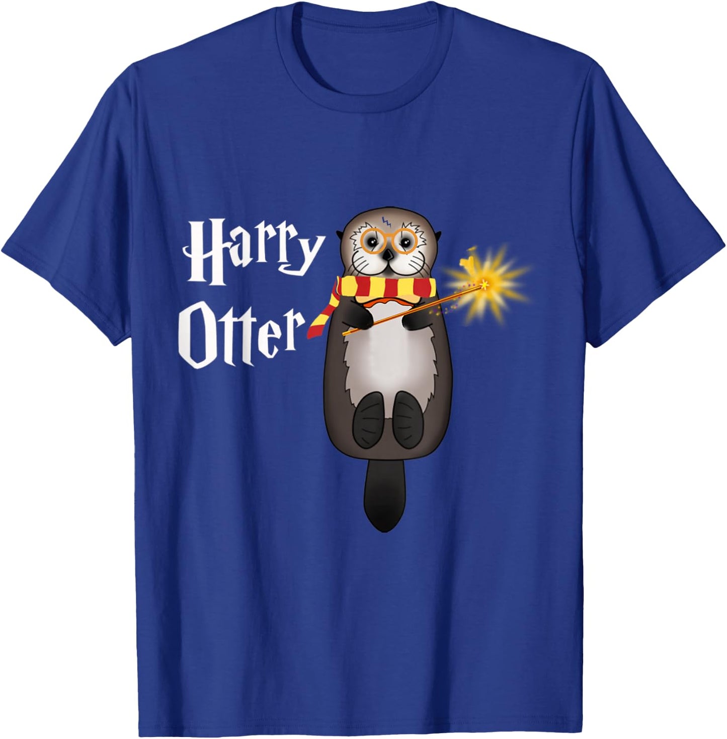 Otter Magic Wizard Funny Otter Harry T-Shirt - T-Shirt | Royal