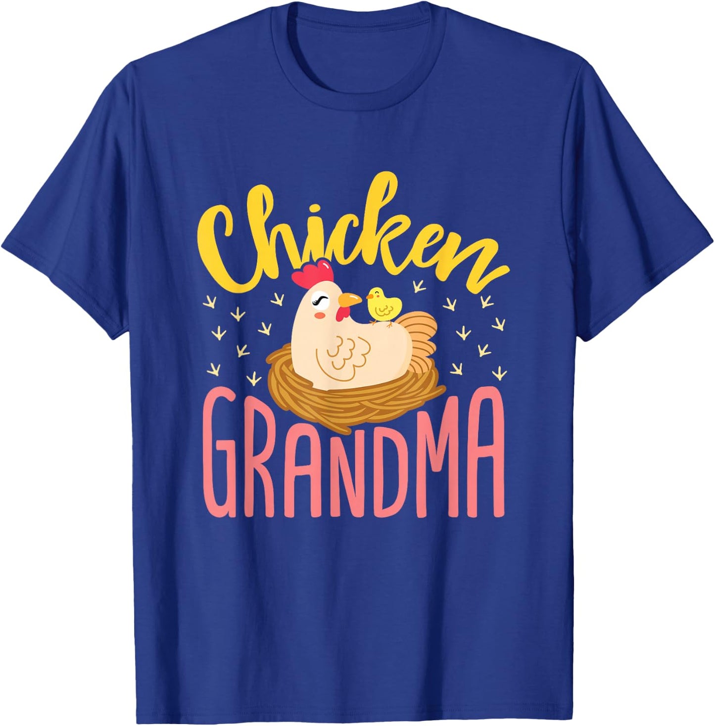 Chicken Grandma Farmer Lady Chickens Farm Animal Hen T-Shirt - T-Shirt | Royal