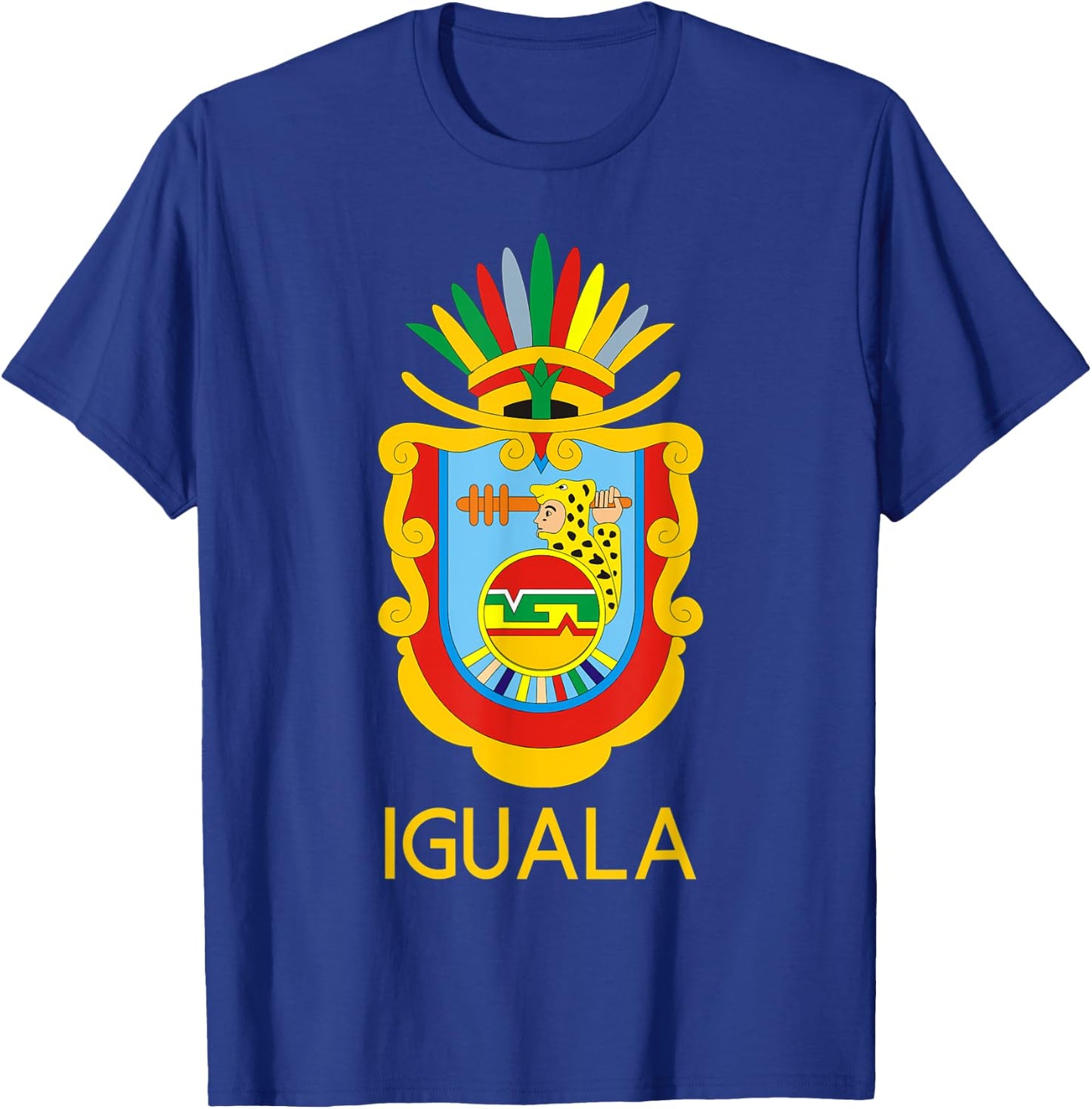 Iguala Guerrero Estado De Mexico Escudo Eagle Aguila T-Shirt - T-Shirt | Royal