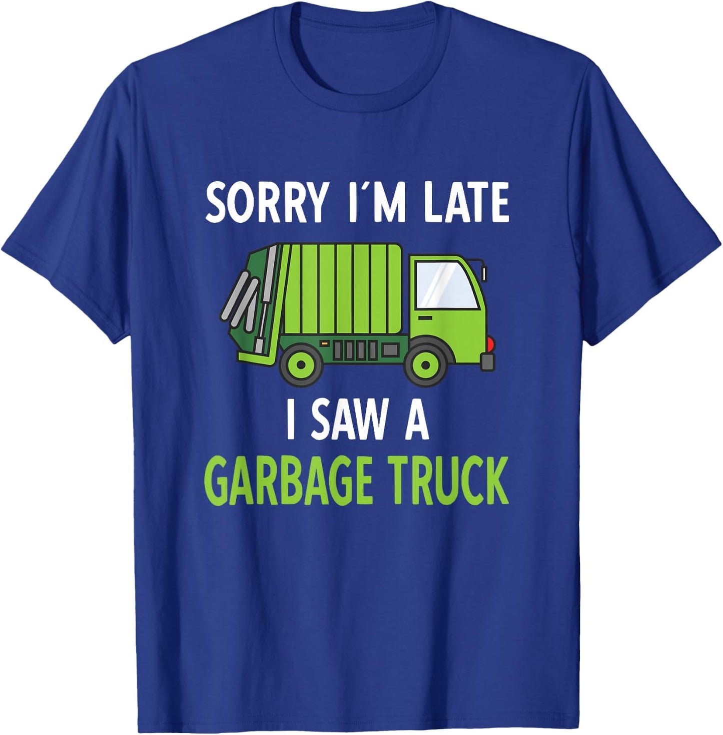 I Saw a Garbage Truck Costume | Recycling Garbage T-Shirt - T-Shirt | Royal