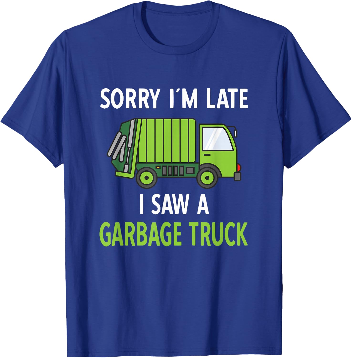 I Saw a Garbage Truck Costume | Recycling Garbage T-Shirt - T-Shirt | Royal