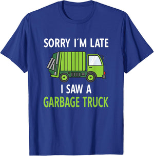 I Saw a Garbage Truck Costume | Recycling Garbage T-Shirt - T-Shirt | Royal
