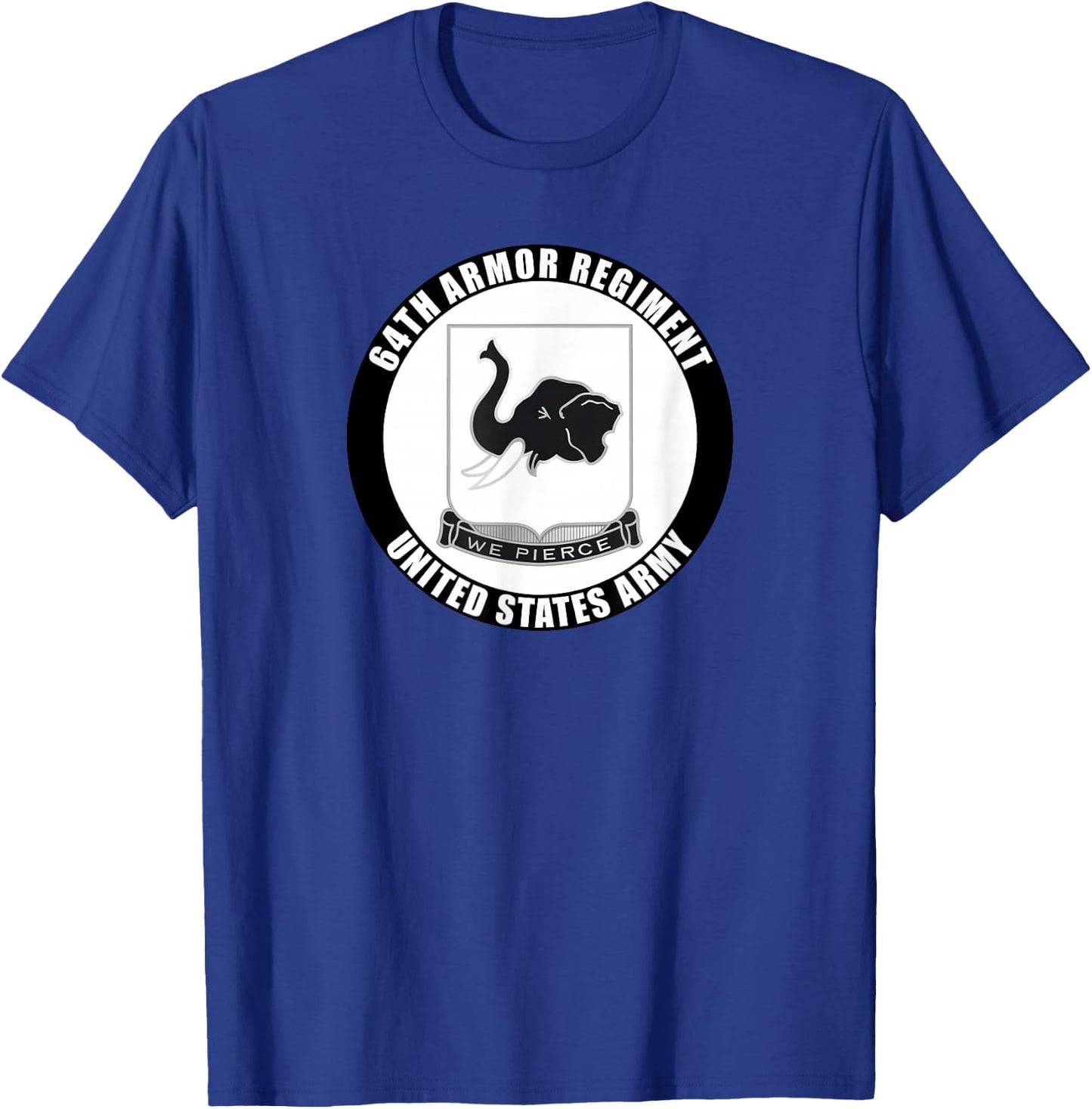 64th Armor Regiment United States Army Veteran Military T-Shirt - T-Shirt | Royal