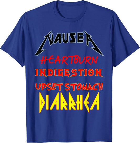 gastric complaints funny perfect Nausea band T-Shirt - T-Shirt | Royal