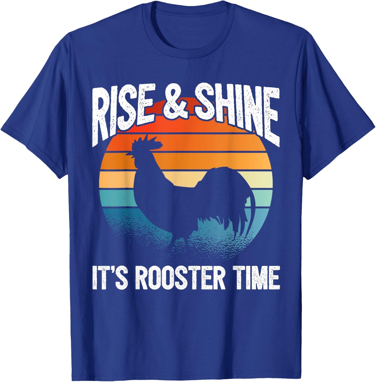 Chicken Farmer & Chicken Lover - Rooster T-Shirt - T-Shirt | Royal