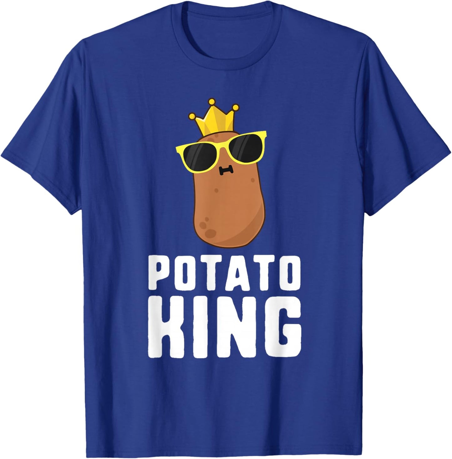 Potato King Shirt Potato Shirts Kids Boys Nerd T-Shirt - T-Shirt | Royal