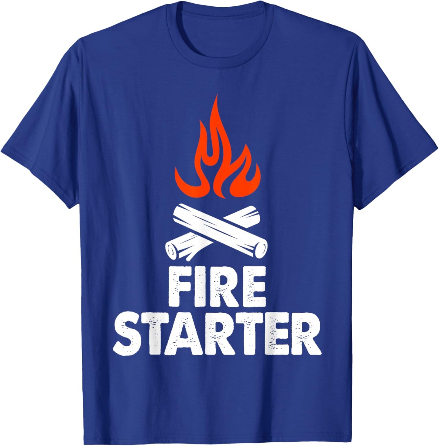 Fire Starter Shirt Men Campfire Starter T-Shirt - T-Shirt | Royal
