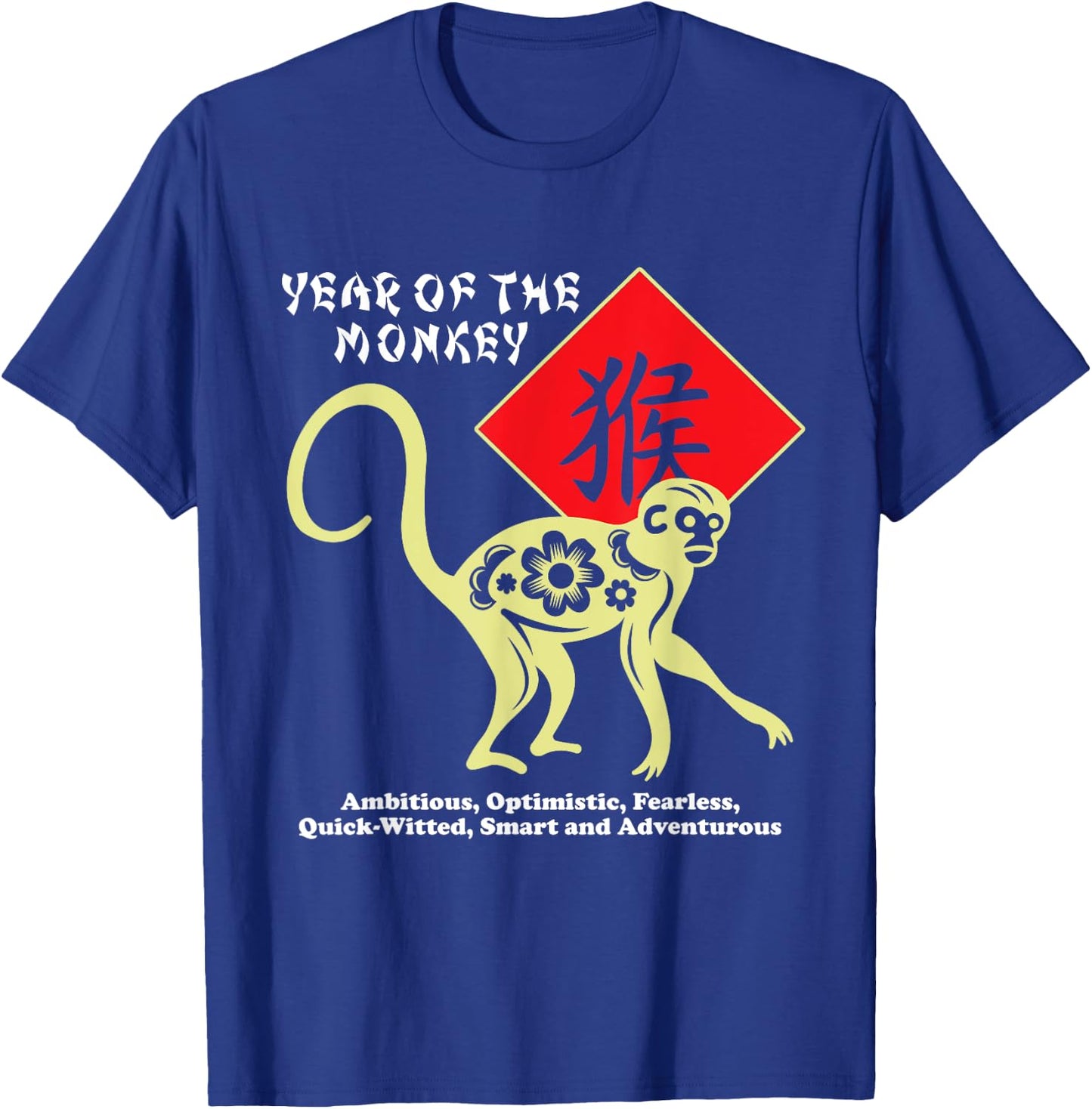 Year of The Monkey Chinese Zodiac Lunar New Year Men Women T-Shirt - T-Shirt | Royal