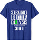 Nierenerkrankung Verhalten Straight Outta Dialysis - Men's Black Cotton 60% Polyester 40% Classic Fit Short Sleeve - Small T-Shirt - T-Shirt | Royal
