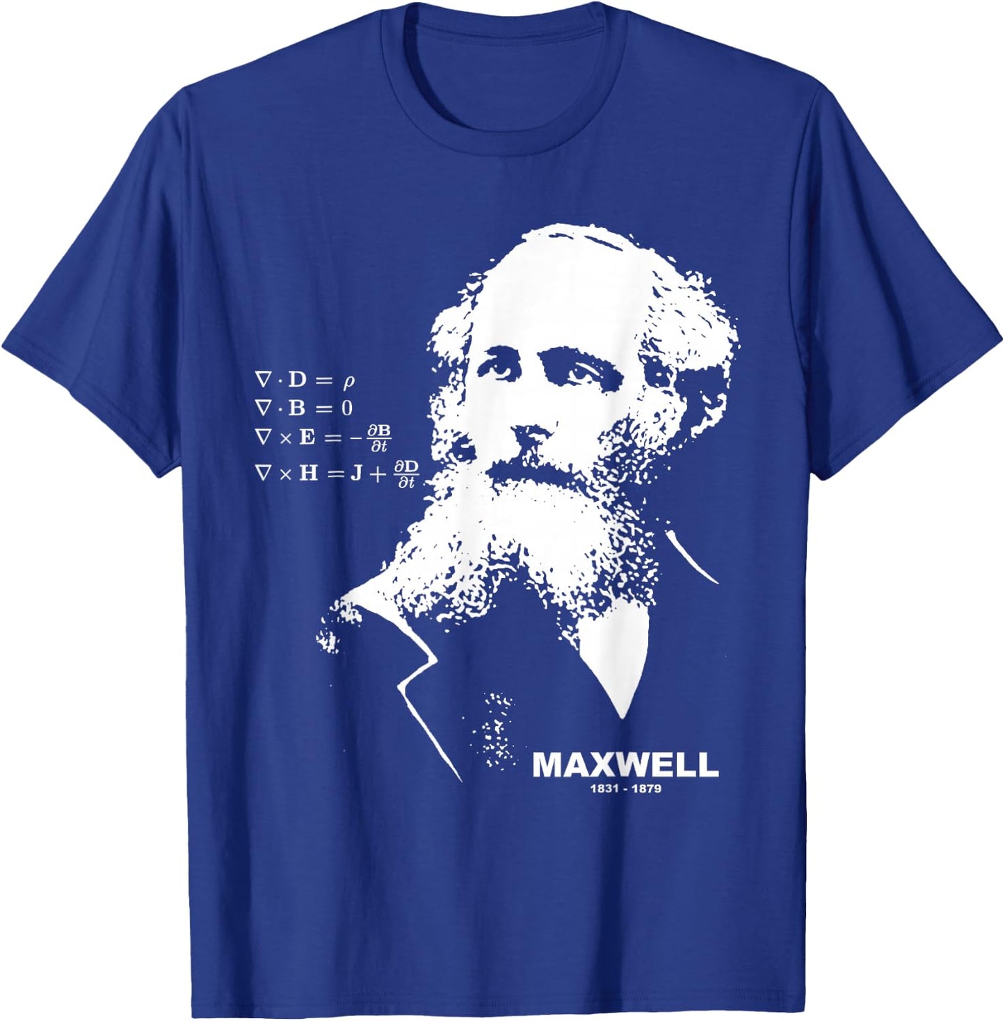 James Clerk Maxwell | Equation T-Shirt - T-Shirt | Royal