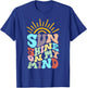 Sunshine On My Mind, Groovy Summer, Vacation T-Shirt - T-Shirt | Royal