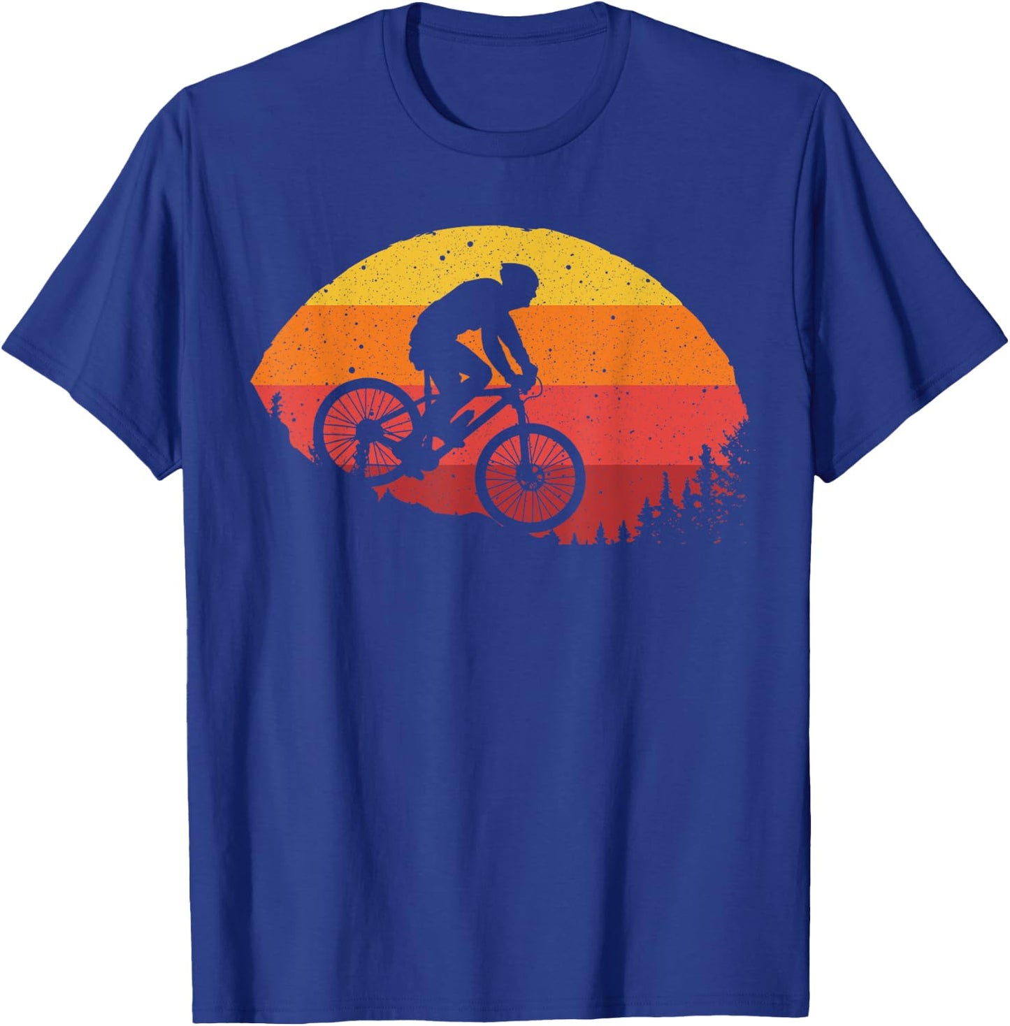 Cool Mountain Biking Women Vintage Cycling MTB Biker T-Shirt - T-Shirt | Royal