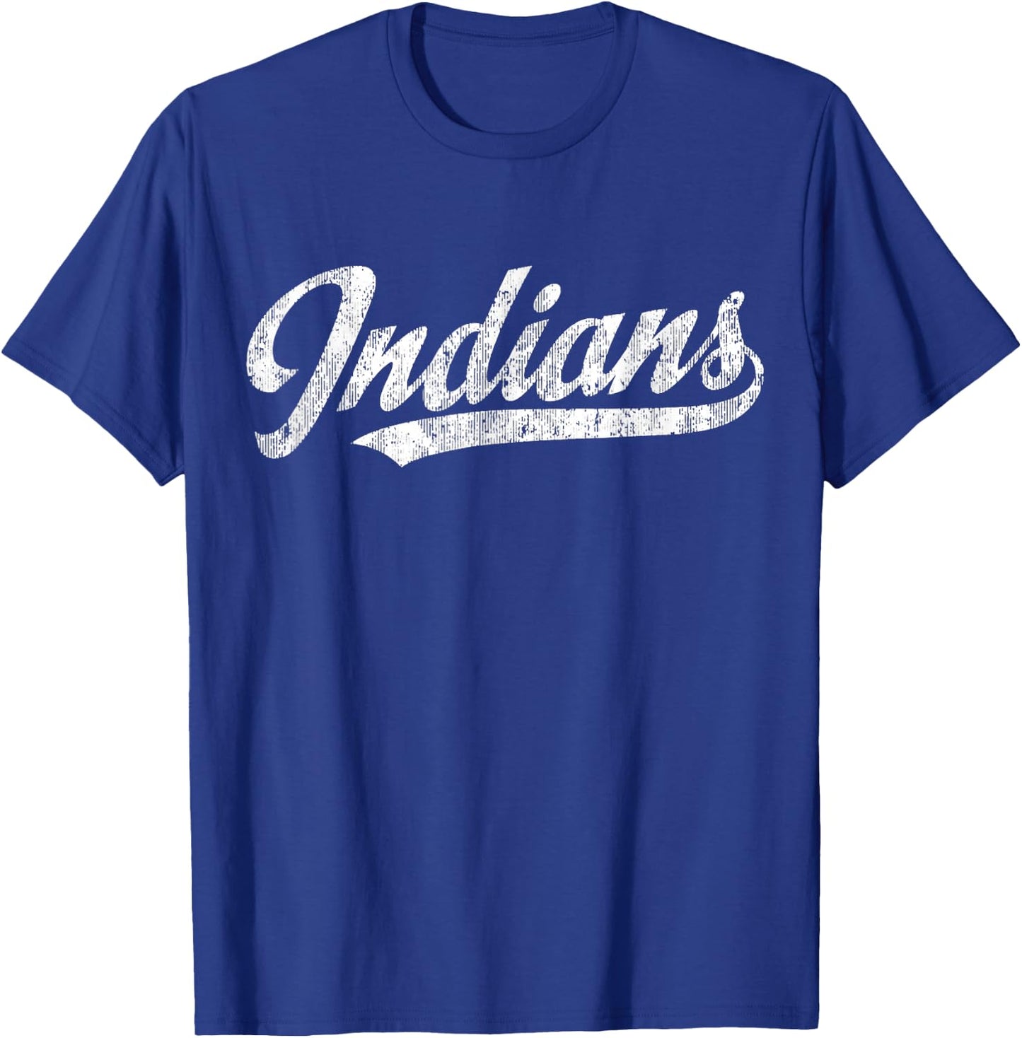 Indians T Shirt Vintage Sports Name Design T-Shirt - T-Shirt | Royal