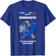 I Wear Blue & Gray For My Granddaughter Type One Diabetes T-Shirt - T-Shirt | Royal