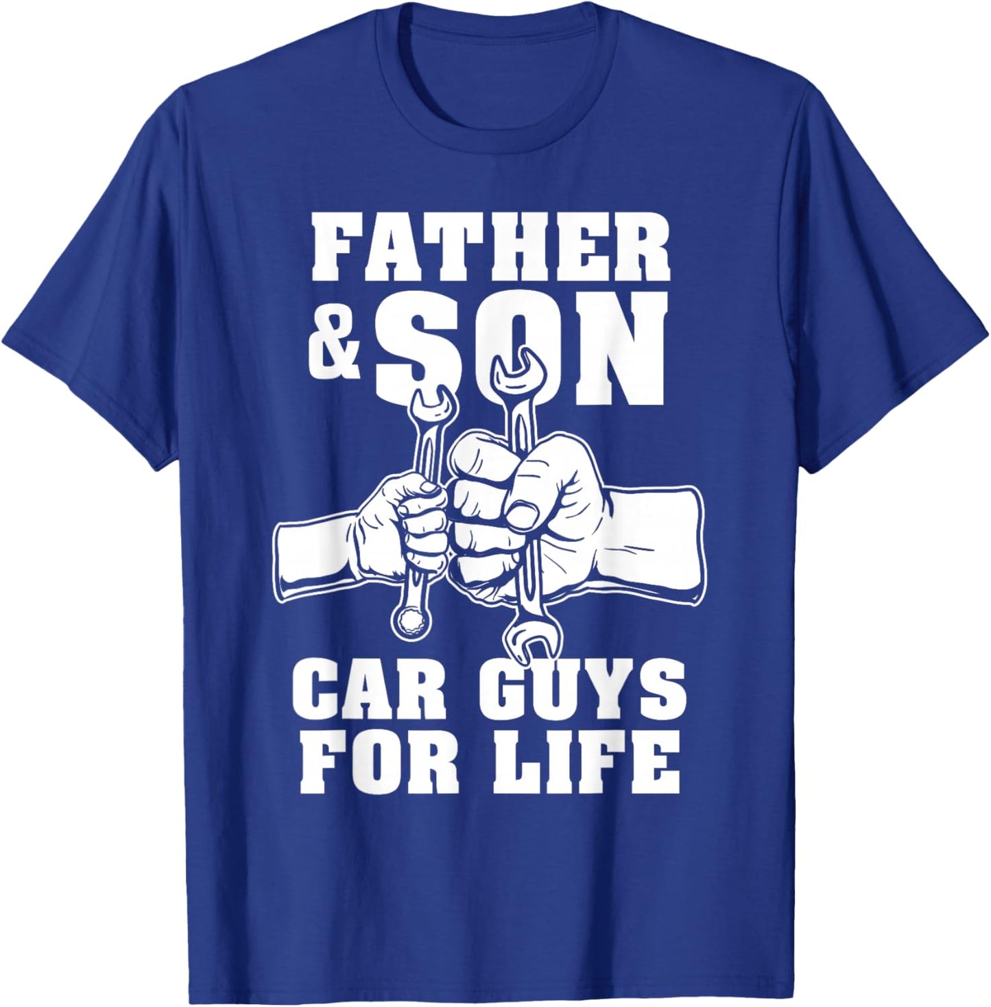 Father And Son Car Guys For Life Cute Car Mechanic T-Shirt - T-Shirt | Royal