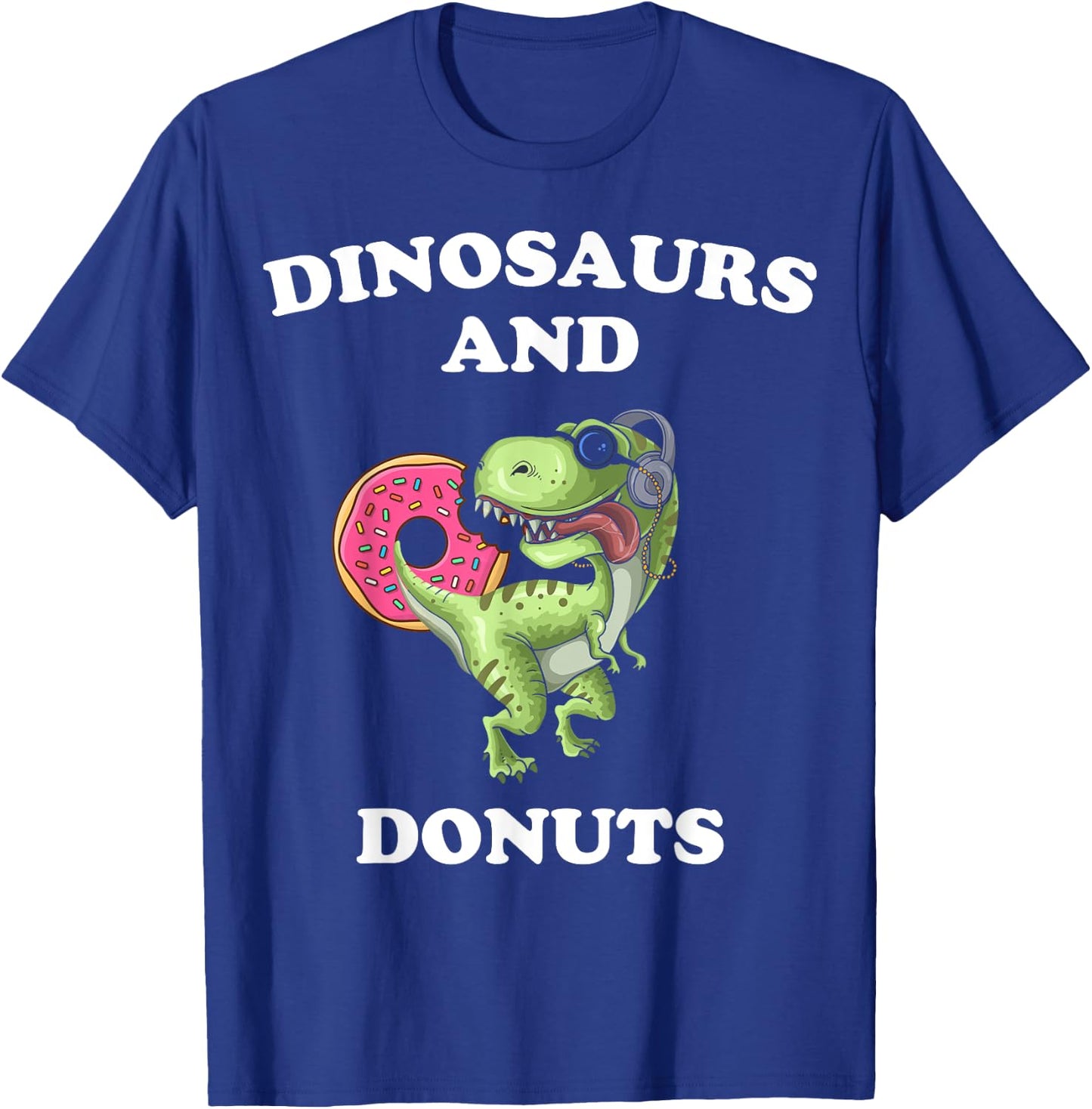 Dinosaur Donut Lover Cute Funny Dinosaurs and Donut Theme T-Shirt - T-Shirt | Royal