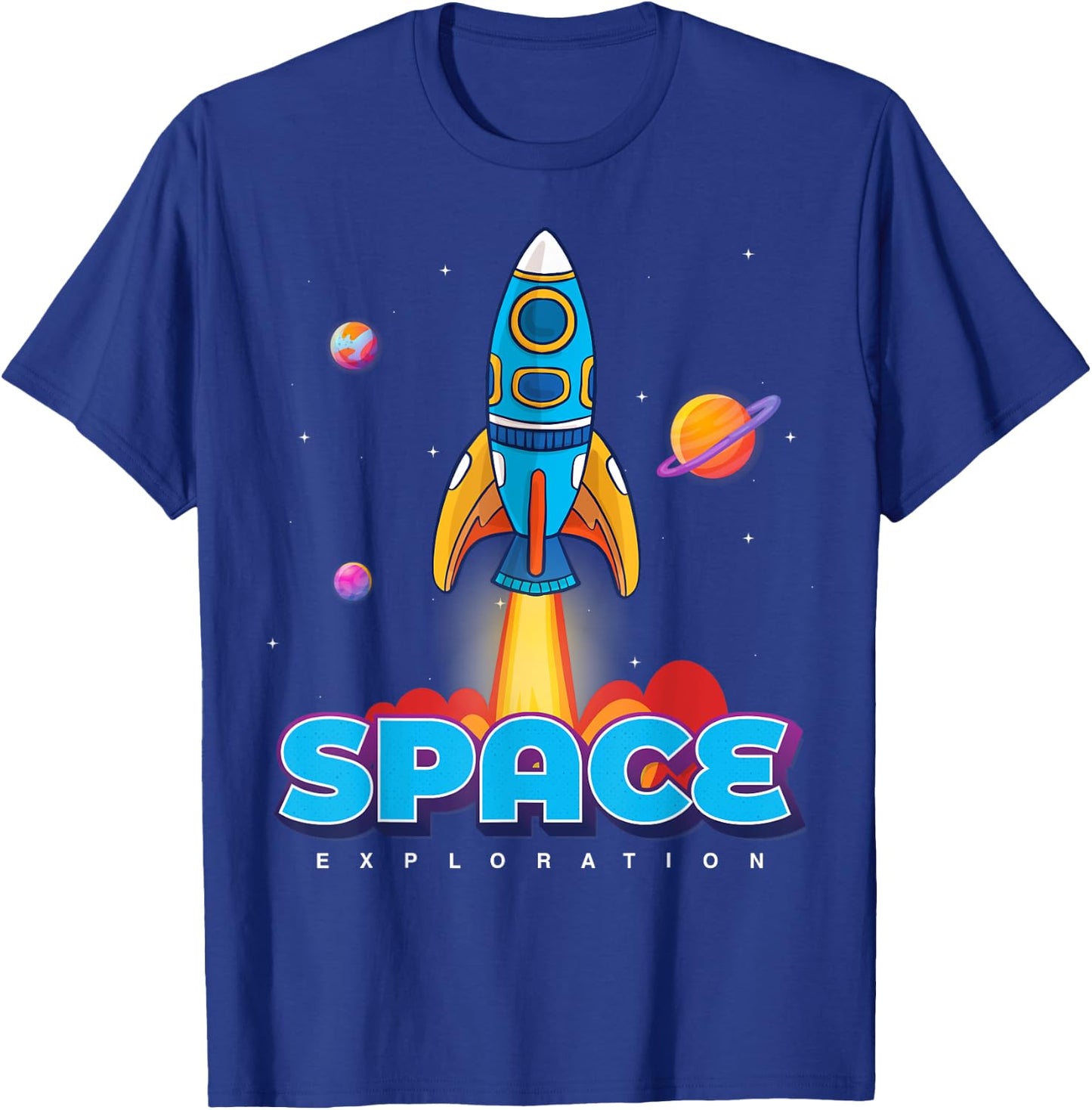 Astronaut Space Craft shirts, Space Shuttle Travel Fun T-Shirt - T-Shirt | Royal
