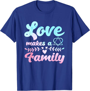 Adoption Announcement Day Love Family T-Shirt - T-Shirt | Royal