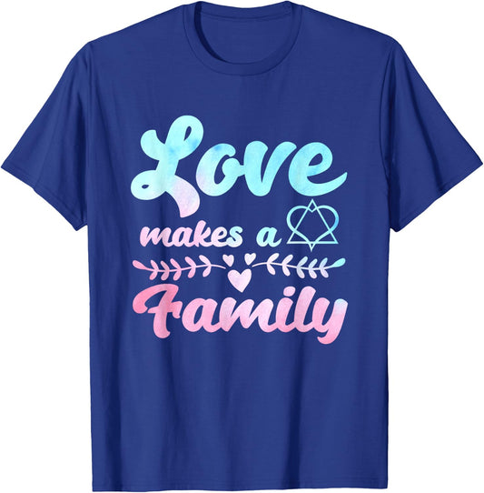 Adoption Announcement Day Love Family T-Shirt - T-Shirt | Royal