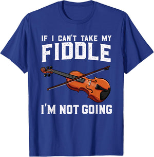 Fiddle Player Gift - Traveling Fiddle Player T-Shirt - T-Shirt | Royal