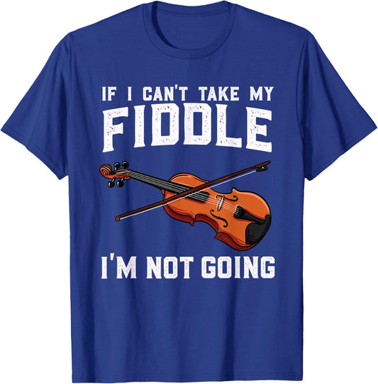 Fiddle Player Gift - Traveling Fiddle Player T-Shirt - T-Shirt | Royal