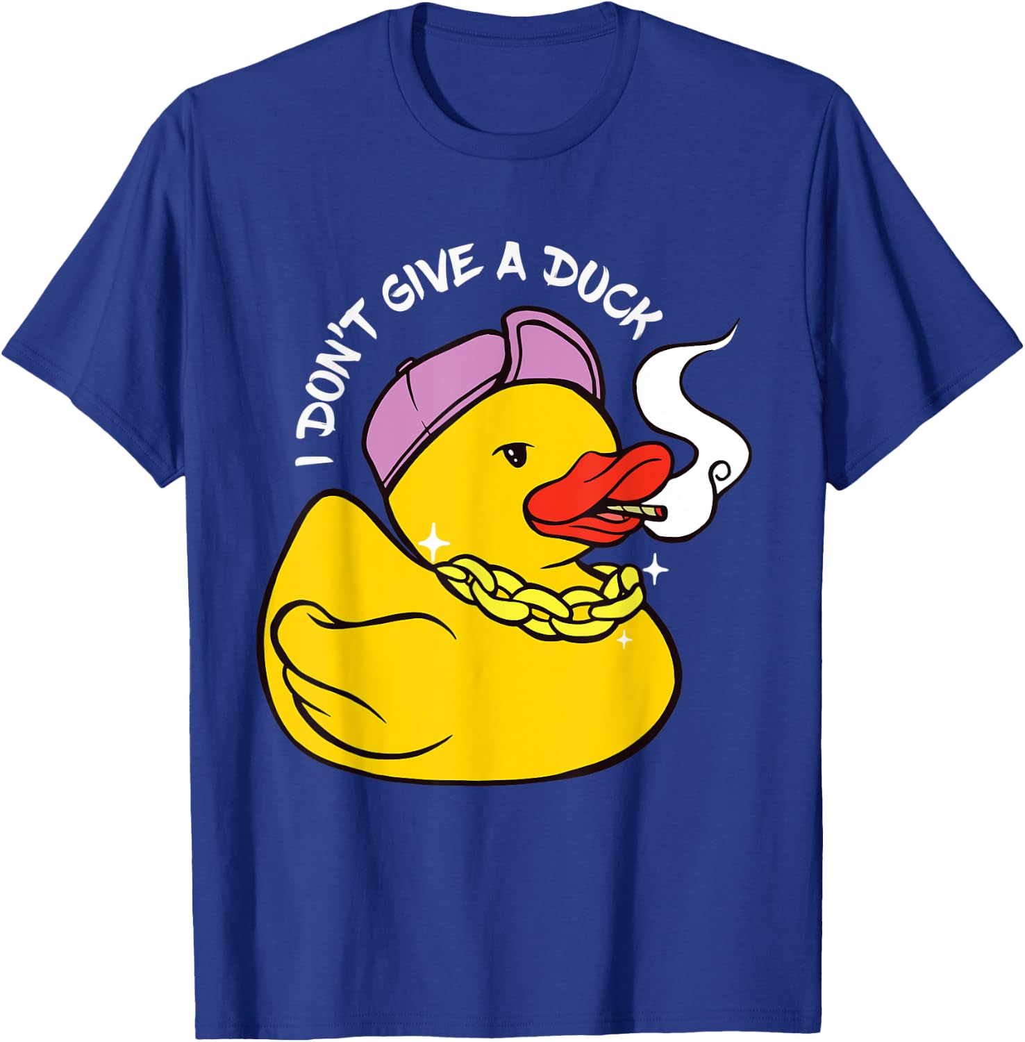 Rubber Duck Cool Duck Smoking Duck Funny Rubber Duck Lover T-Shirt - T-Shirt | Royal