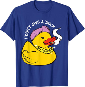 Rubber Duck Cool Duck Smoking Duck Funny Rubber Duck Lover T-Shirt - T-Shirt | Royal