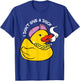 Rubber Duck Cool Duck Smoking Duck Funny Rubber Duck Lover T-Shirt - T-Shirt | Royal