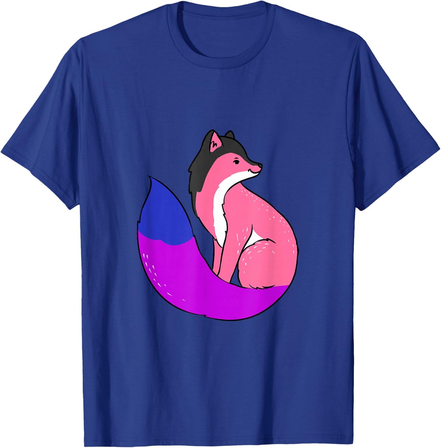 Genderfluid Pride Fox Genderfluid T-Shirt - T-Shirt | Royal
