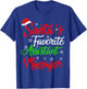 Funny Xmas Santa's Favorite Assistant Manager Christmas T-Shirt - T-Shirt | Royal