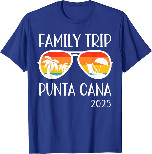 Punta Cana Family Trip 2025 Weekend Vacation Matching Group T-Shirt - T-Shirt | Royal