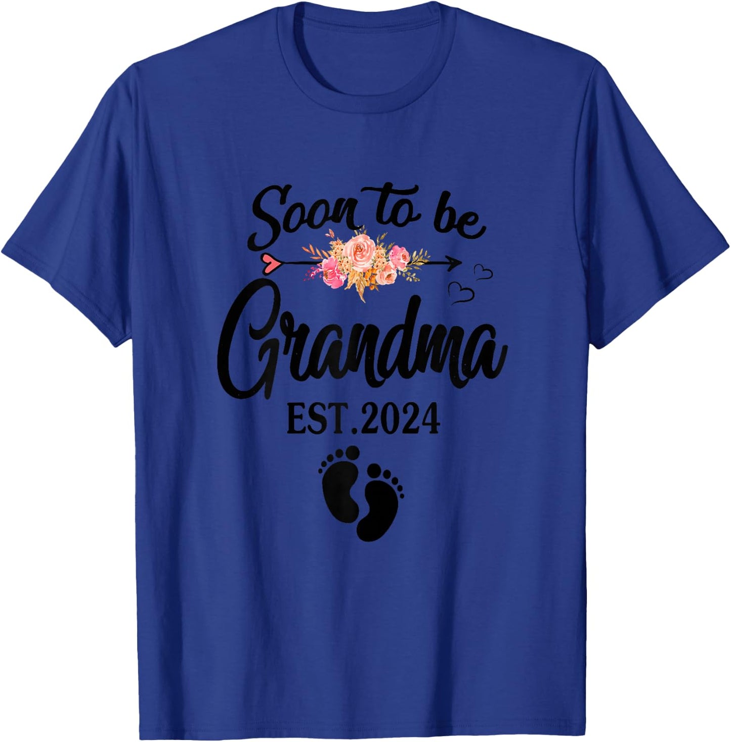 Soon to be Grandma 2024 Shirt Mother's Day For New Grandma T-Shirt - T-Shirt | Royal