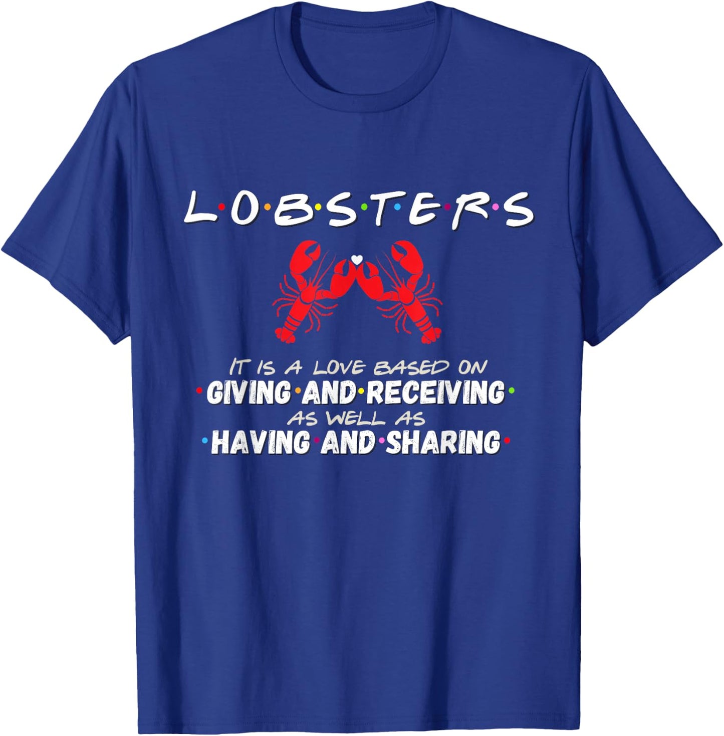 He's My Lobster - She's My Lobster | Couple's Lobsters T-Shirt - T-Shirt | Royal