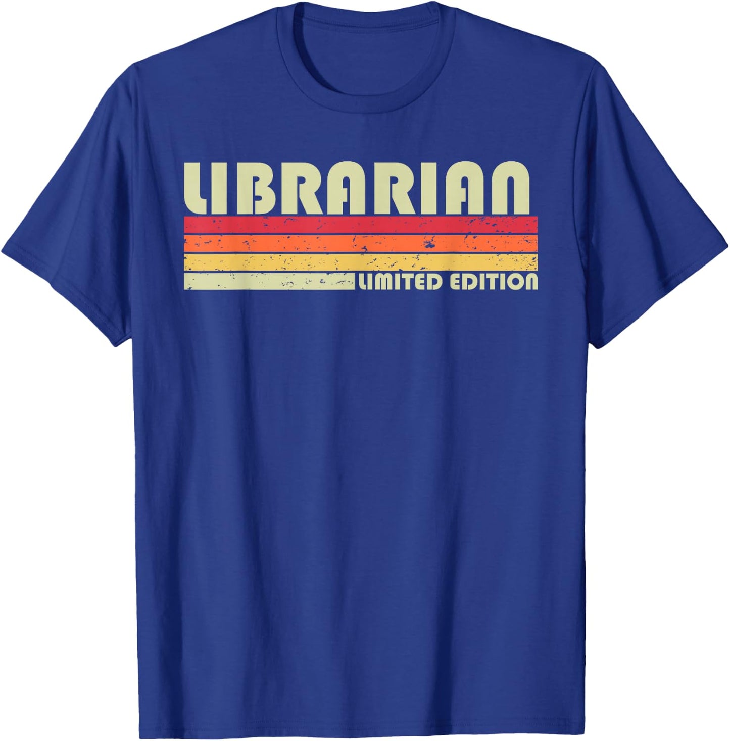 Librarian Funny Job Title Profession Birthday Worker Idea T-Shirt - T-Shirt | Royal
