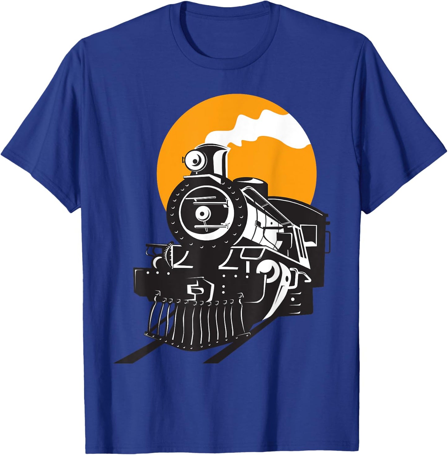 Retro Steam Train Railway Locomotive T-Shirt - T-Shirt | Royal