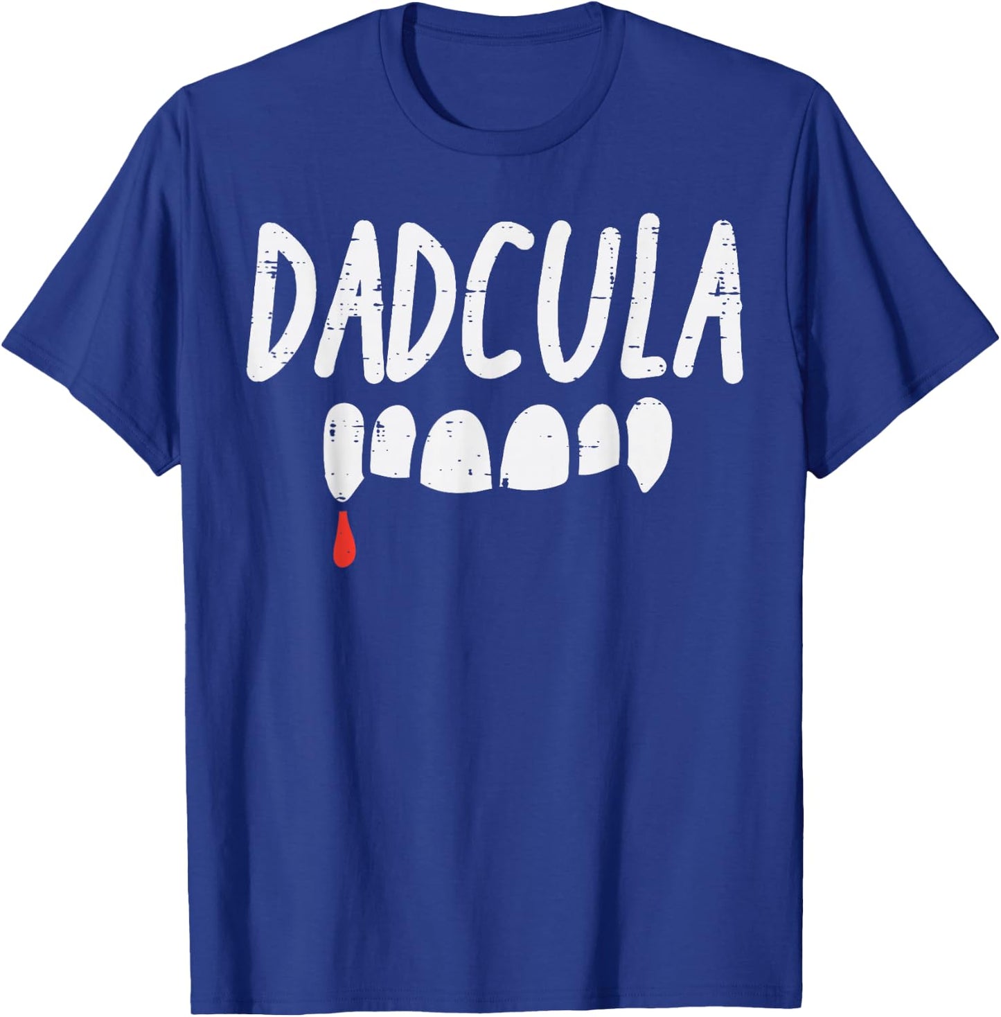 Dadcula Dad Dracula Halloween Family Matching Daddy Papa Men T-Shirt - T-Shirt | Royal