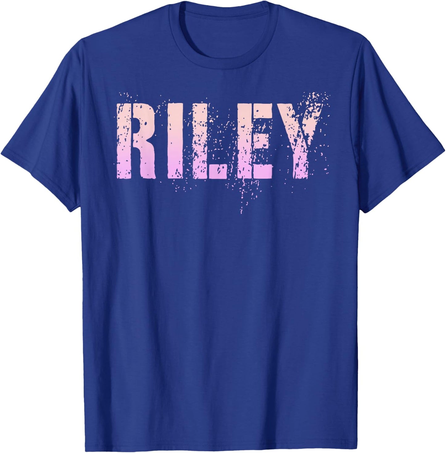 Vintage RILEY Girls Name Grunge Pink Custom Birthday T-Shirt - T-Shirt | Royal