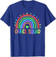 Rainbow Office Squad School Secretary Office Staff Clerk T-Shirt - T-Shirt | Royal