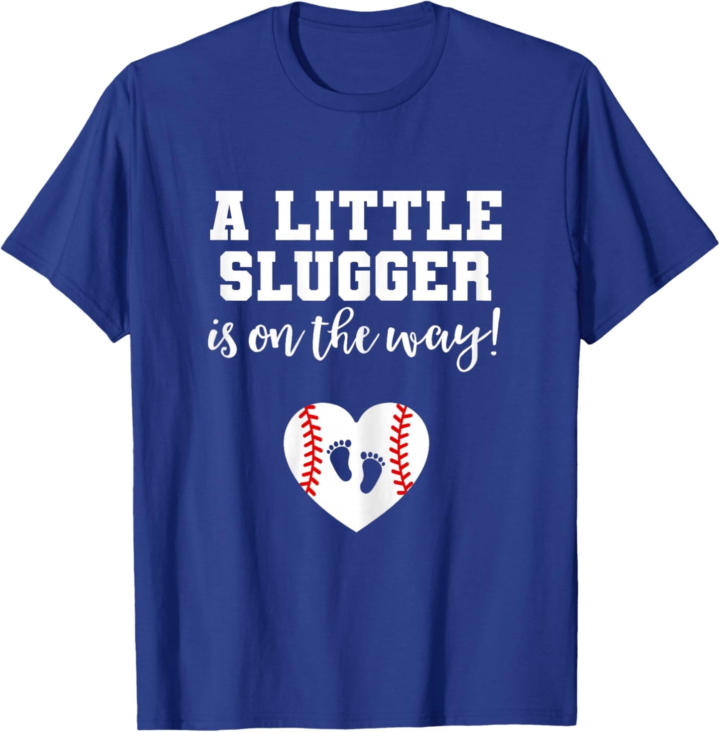Baseball Pregnancy Announcement Shirt Spring Baby Reveal T-Shirt - T-Shirt | Royal