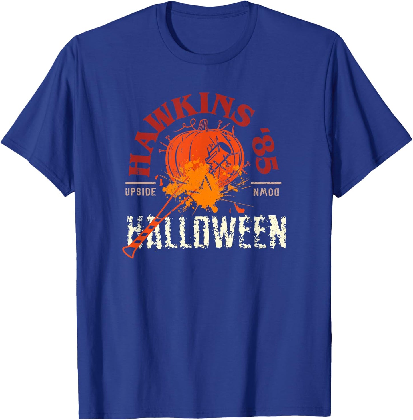 Stranger Things Halloween Hawkins '85 Upside Down T-Shirt - T-Shirt | Royal