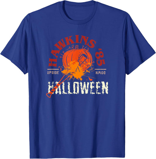 Stranger Things Halloween Hawkins '85 Upside Down T-Shirt - T-Shirt | Royal