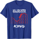 Rollercoaster King Graphic-Roller Coaster apparel T-Shirt - T-Shirt | Royal