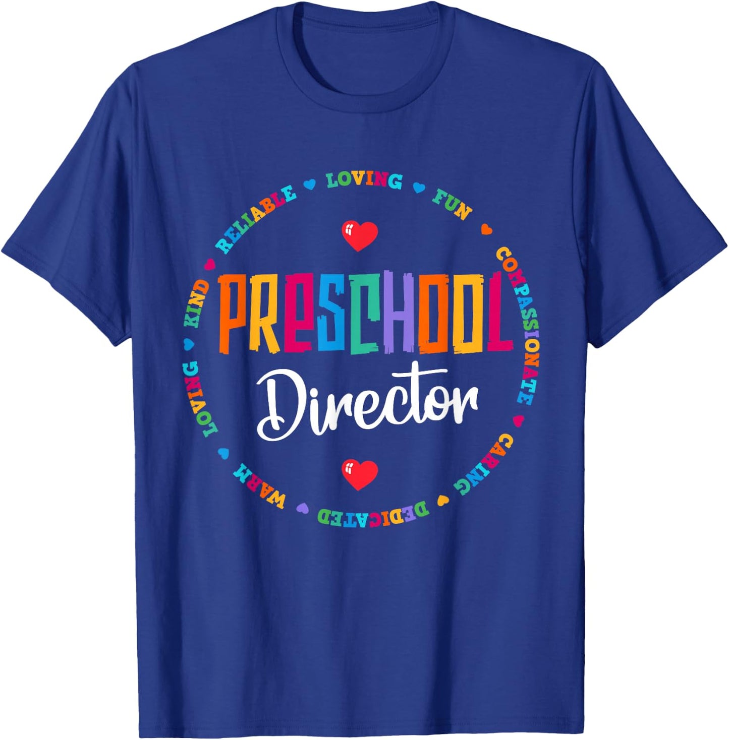 Preschool Director Back to School Daycare Appreciation Thank T-Shirt - T-Shirt | Royal