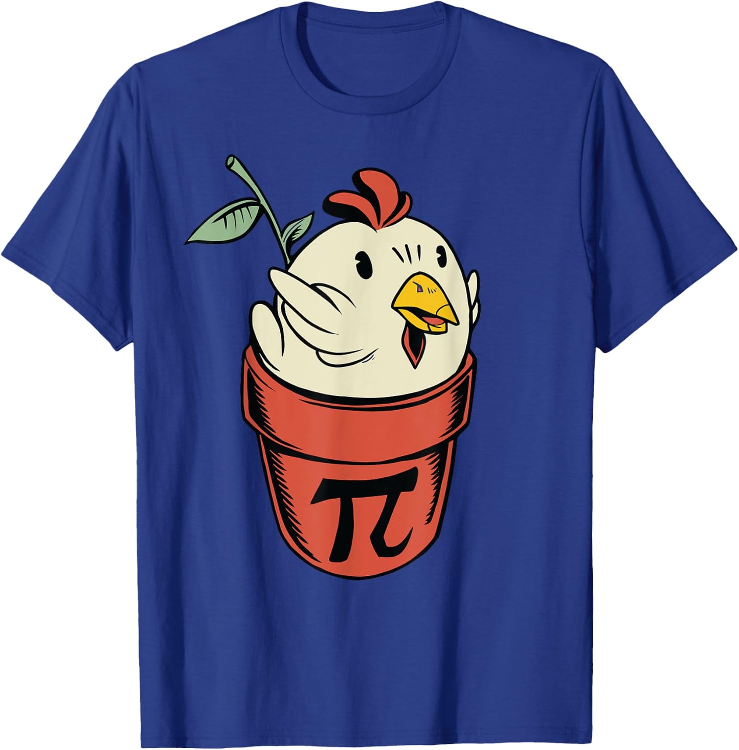 Chicken Pot PI Day Men Women Kids Math funny teacher T-Shirt - T-Shirt | Royal