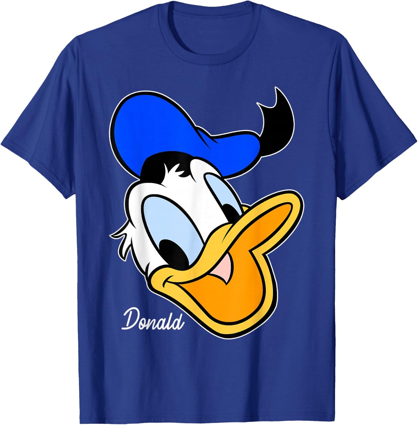 Disney Mickey And Friends Donald Duck Big Face T-Shirt - T-Shirt | Royal